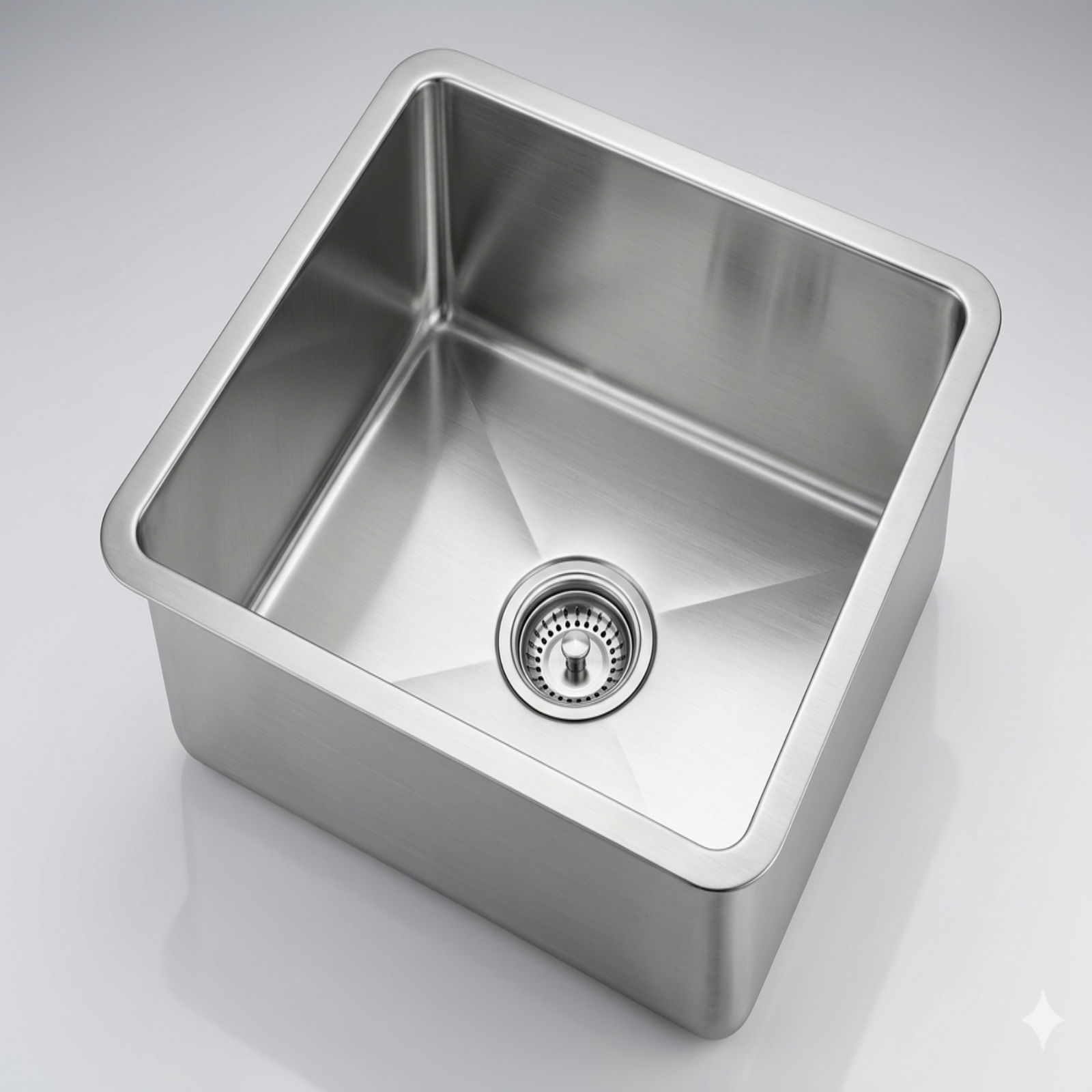 GLORY GL5545 550mm Stainless Steel 304 Kitchen Sink Undermount Single Bowl Matt Sinki Dapur