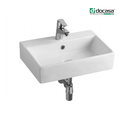 DOCASA B303 540mm Ceramic Wall Hung Basin Sinki Tandas Bilik Mandi For Bathroom, Dining Area, And Outdoor
