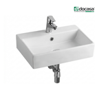 DOCASA B303 540mm Ceramic Wall Hung Basin Sinki Tandas Bilik Mandi For Bathroom, Dining Area, And Outdoor