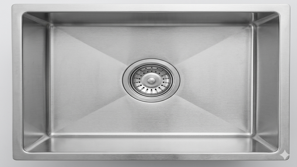 GLORY GL9045 900mm Stainless Steel 304 Kitchen Sink Undermount Single Bowl Matt Sinki Dapur