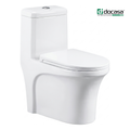 Docasa A388 S-Trap 250mm Bathroom One Piece Rimless Washdown WC Water Closet 1 Piece Jamban Duduk