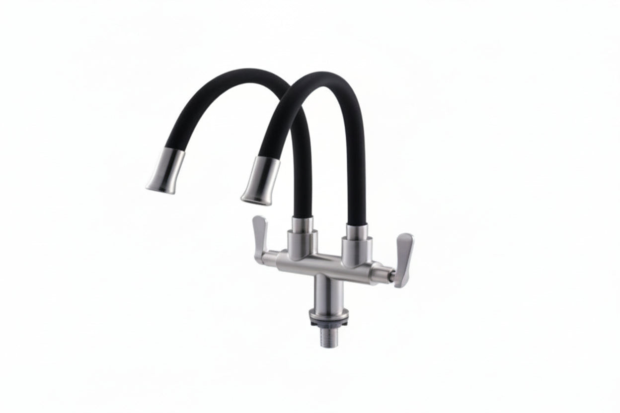 GLPTFPB02B Kitchen Double Water Tap