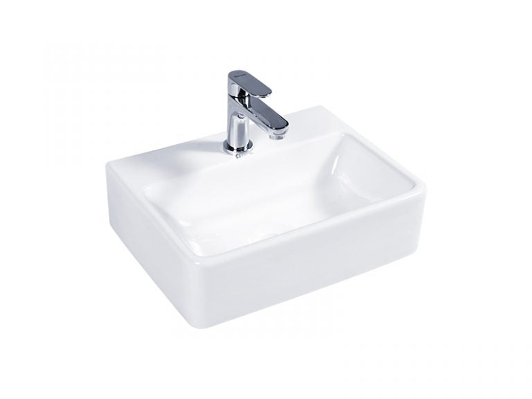 DOCASA K237 400mm Ceramic Counter Top Wall Hung Basin Sinki Tandas Bilik Mandi For Bathroom, Dining Area, And Outdoor