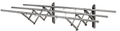 Retractable Wall Mount Clothes Hanger | Stainless Steel Silver (3ft - 5.5ft)