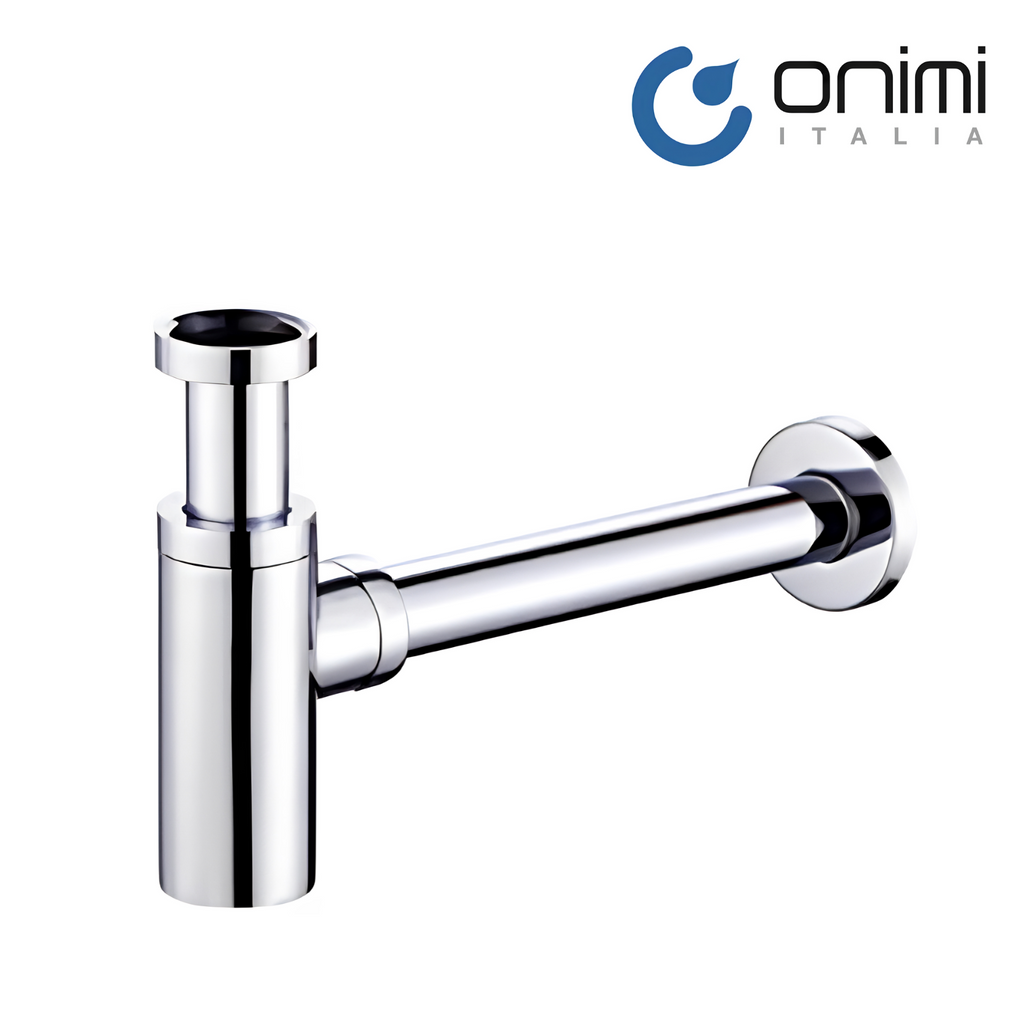 Onimi TP-B-T53012 Brass Bottle Trap 1 1/4" (32mm) Chrome Finish Suitable For Basin Use