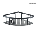SORENTO SRT2366-BL8 Matte Black Corner Shower Basket