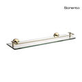 SORENTO SRT2405-GY 500mm Traditional Gold Chrome & Glass Bathroom Shelf