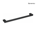 SORENTO SRT3608 800mm Single Matte Black Towel Rail - Square