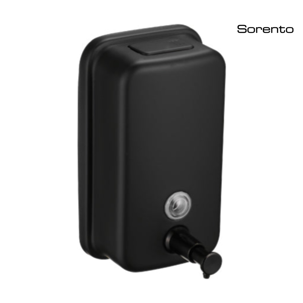 SORENTO SRT38871 Matte Black Stainless Steel Vertical Soap Dispenser