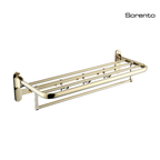 SORENTO SRT764-24-GY 600mm Double Gold Chrome Moveable Towel Shelf