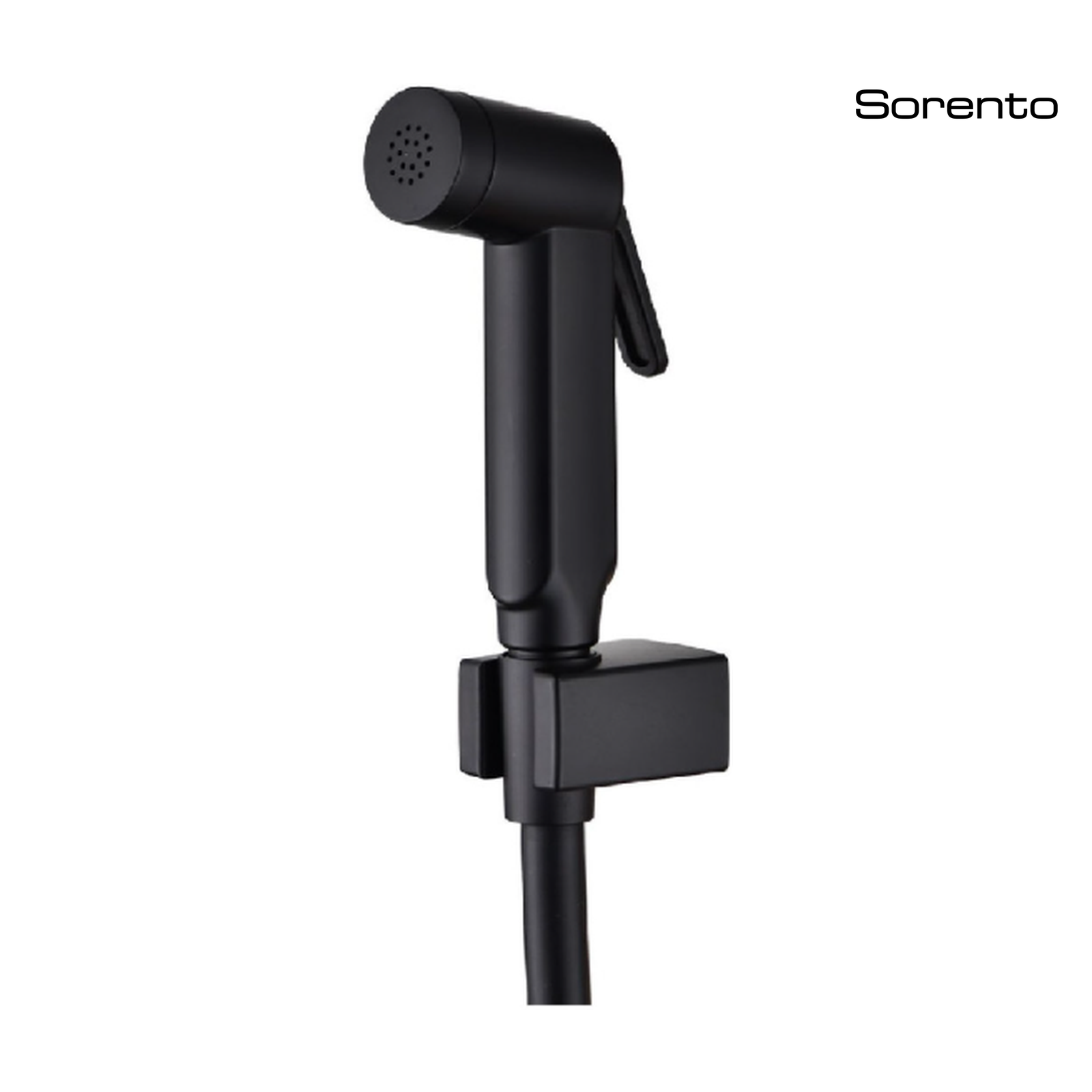 SORENTO SRT78-BL7 Black Hand Bidet Spray Set c/w 1.2m Flexible Hose