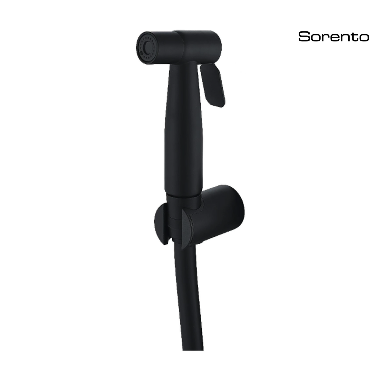 SORENTO SRT93-BL Matte Black brushed Handheld Bidet Sprayer c/w 1.2m Flexible Hose