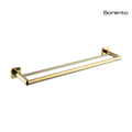 SORENTO SRT9541-GY 745mm Double Gold Chrome Towel Rail - Square