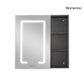 Sorento SRTLMCB901-BL 700mm LED Mirror Cabinet | Black | Dimmable Touch Sensor