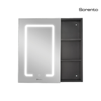 Sorento SRTLMCB901-BL 700mm LED Mirror Cabinet | Black | Dimmable Touch Sensor