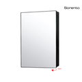 Sorento SRTMCB5060-BL 500mm Aluminium Mirror Cabinet | Black