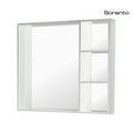Sorento SRTMCB8081-WH 800mm Aluminium Mirror Cabinet | White