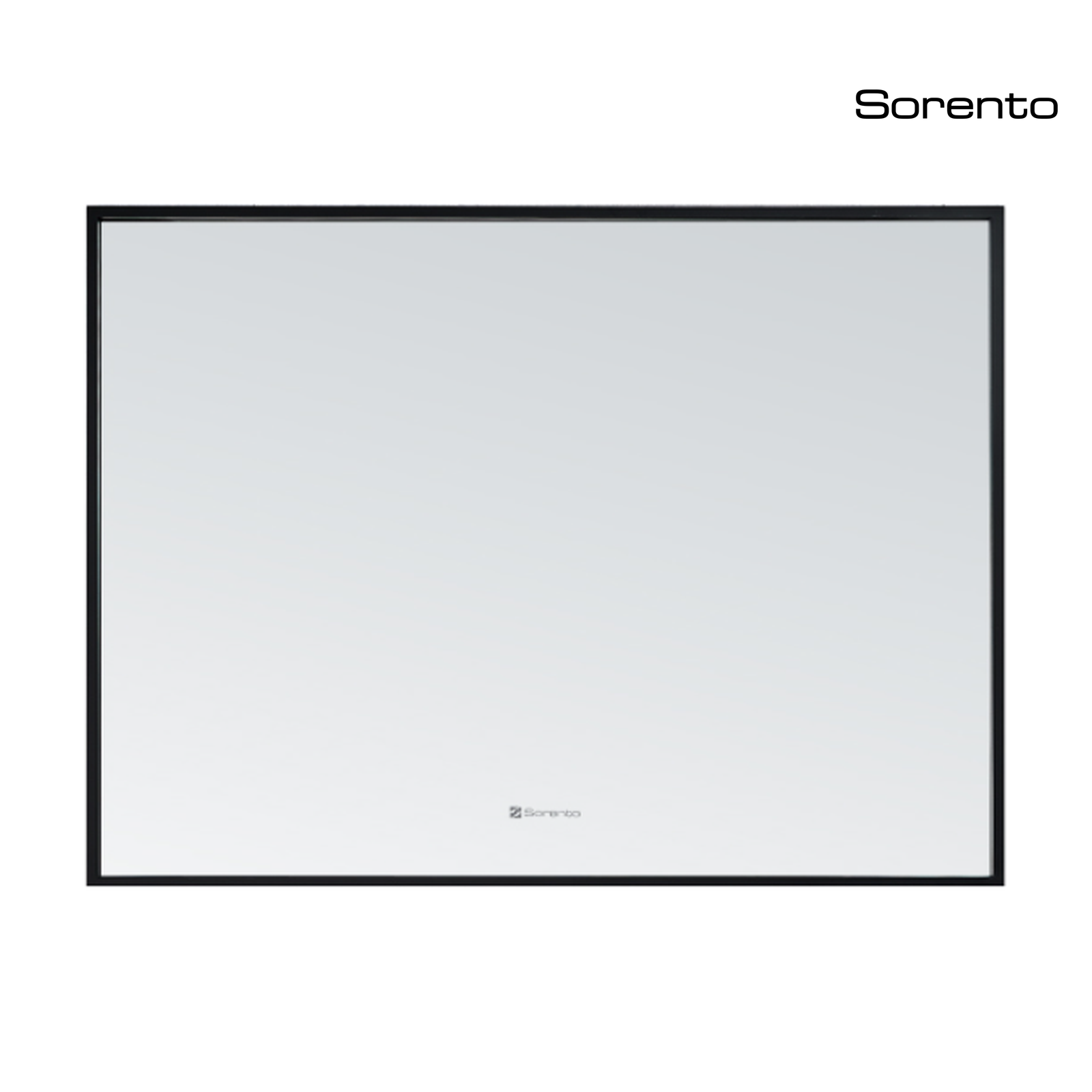 SORENTO SRTMR502-BL 800mm Rectangle Matte Black Finish Mirror