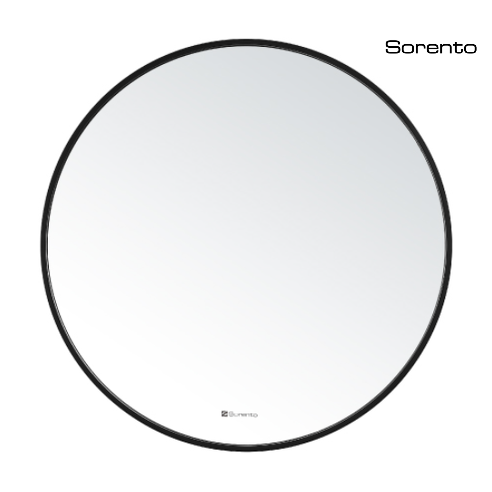 SORENTO SRTMR602-BL 700mm Round Matte Black Finish Mirror