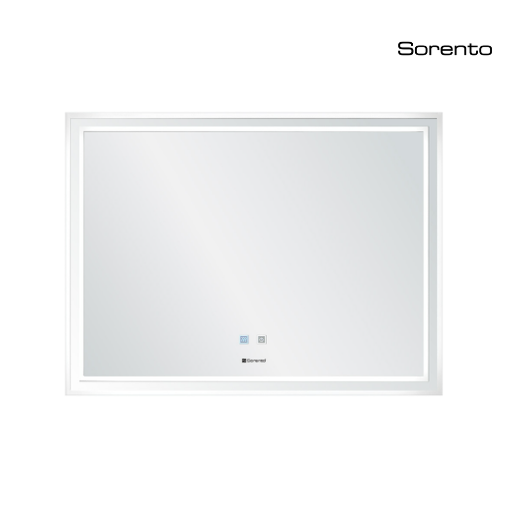 Sorento SRTMRL704 800mm Frameless LED Mirror | Anti-Fog, Touch Sensor & Dual LED Lighting
