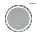 Sorento SRTMRL802 700mm Black Aluminium Frame LED Mirror | Anti-Fog & LED Light