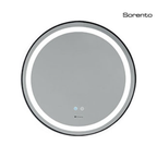 Sorento SRTMRL802 700mm Black Aluminium Frame LED Mirror | Anti-Fog & LED Light