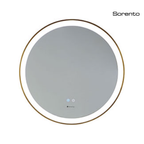 Sorento SRTMRL803 700mm Gold Aluminium Frame LED Mirror | Anti-Fog & LED Light