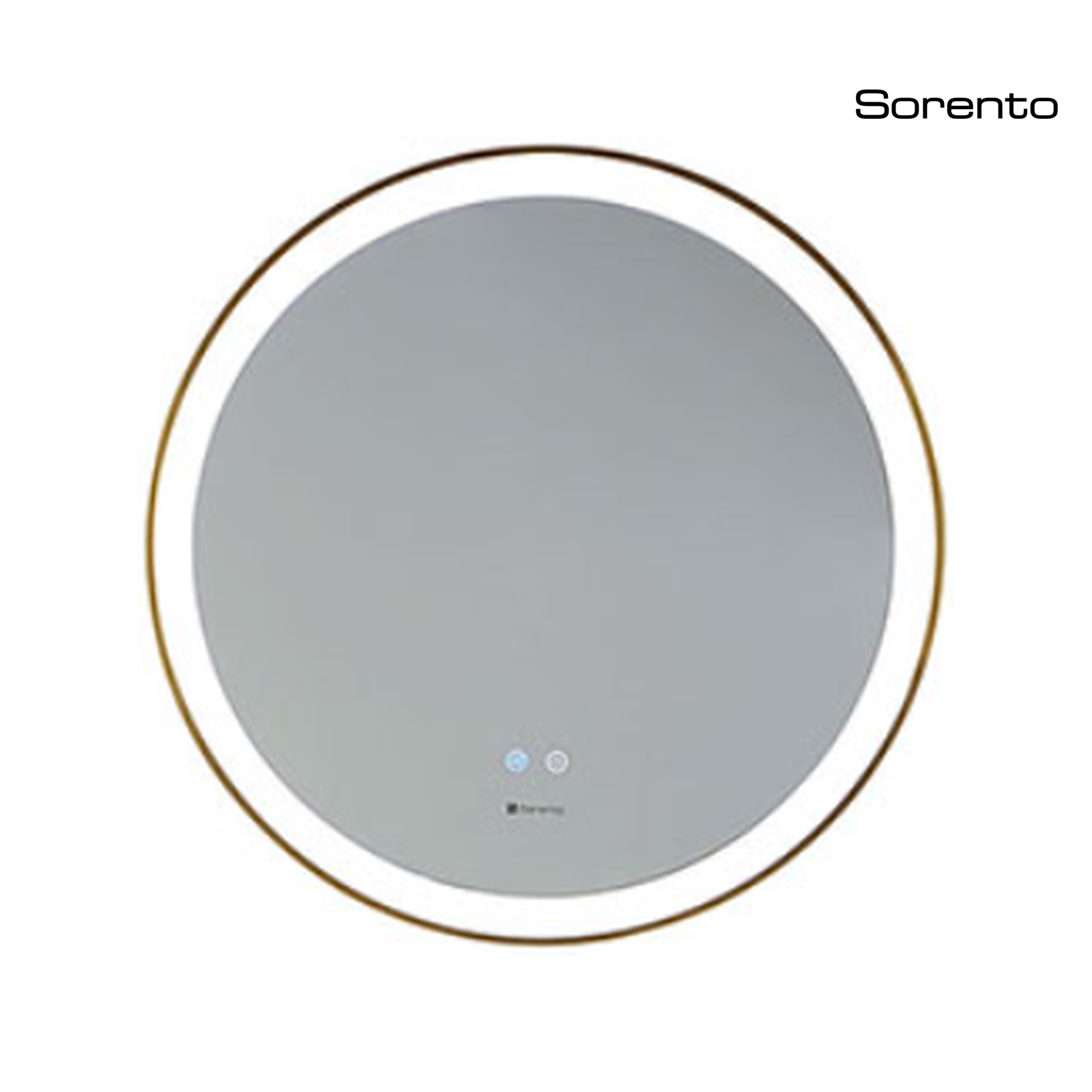 Sorento SRTMRL803 700mm Gold Aluminium Frame LED Mirror | Anti-Fog & LED Light