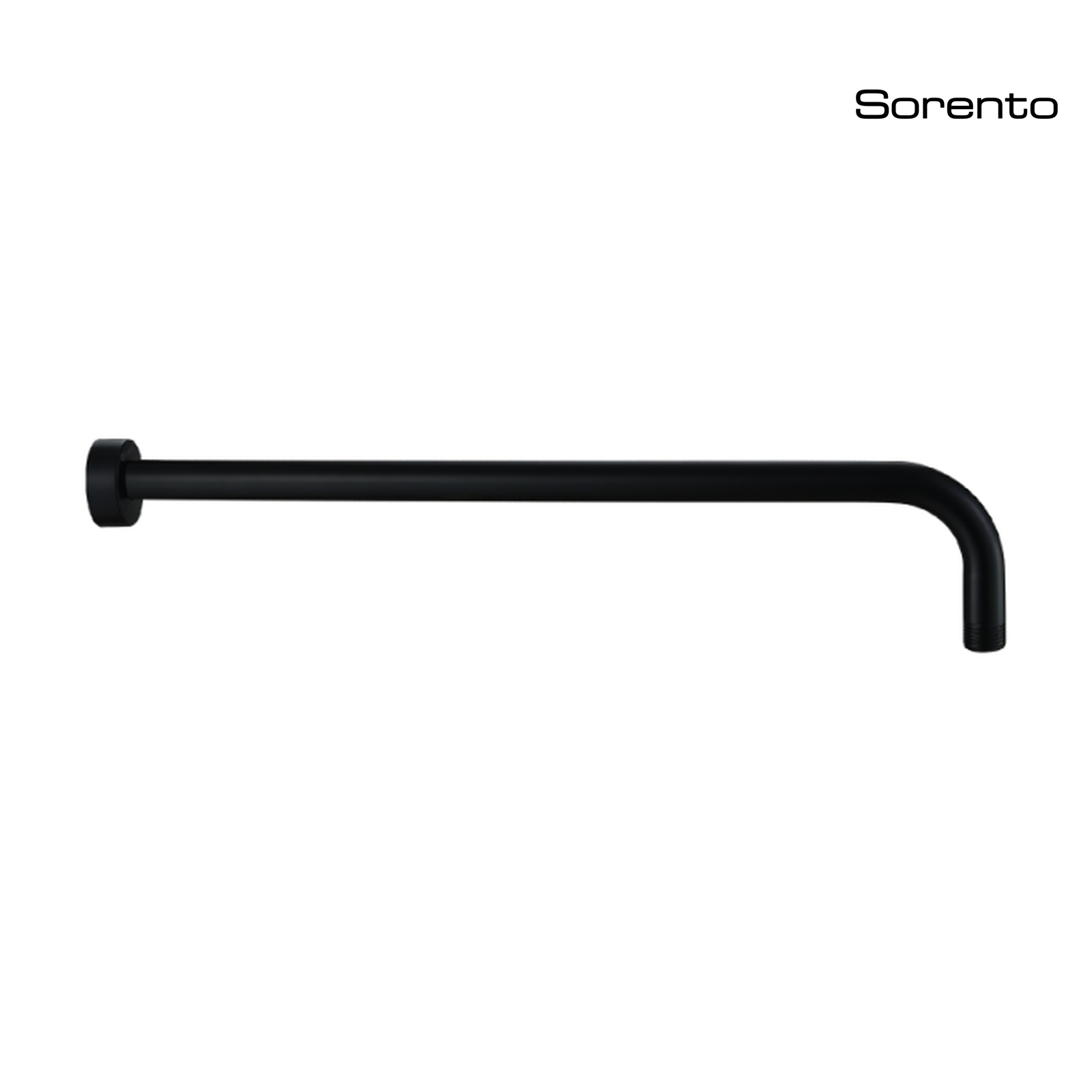 SORENTO SRTSA840-BL-06 450mm Black Stainless Steel Round Wall Mounted Shower Arm