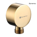 SORENTO Wall Mounted Brass Round Union Concealed Shower Connector - Golden Yellow
