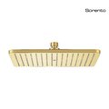 SORENTO SRTSH22622-GY 254mm Brushed Brass Square Fixed ABS Rain Shower Head