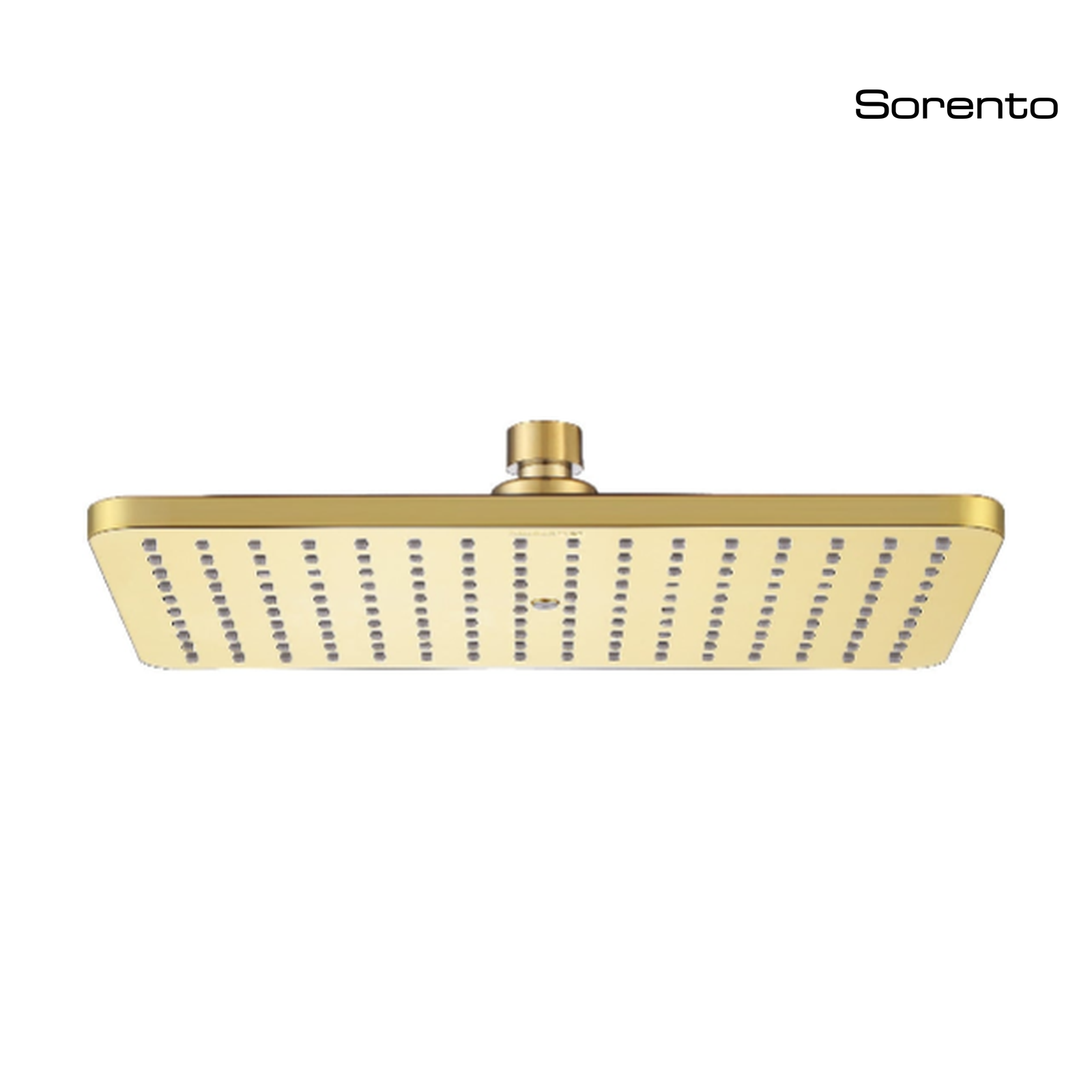 SORENTO SRTSH22622-GY 254mm Brushed Brass Square Fixed ABS Rain Shower Head