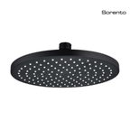 SORENTO SRTSH2623-BL6 225mm Matte Black Round Fixed ABS Rain Shower Head