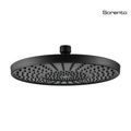 SORENTO SRTSH2625-BL 250mm Matte Black Round Fixed ABS Rain Shower Head