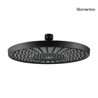 SORENTO SRTSH2625-BL 250mm Matte Black Round Fixed ABS Rain Shower Head