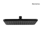 SORENTO SRTSH2626-BL 285mm Matte Black Square Fixed ABS Rain Shower Head