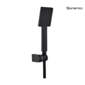 SORENTO SRTSS5711-BL-19 Black 3 Function ABS Hand Shower Square Design C/W 1.5 Meter Flexible Hose & Holder