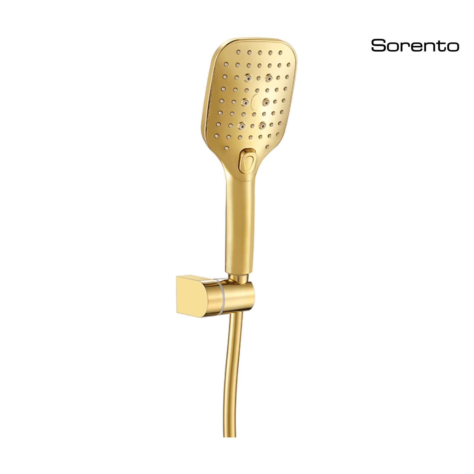 SORENTO SRTSS5719-GY 3 Functions ABS Hand Shower c/w 1.5m Hose & Holder Golden Yellow