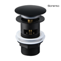 SORENTO SRTW1100-BL 80mm Brass Matte Black Pop Up Waste with Over Flow