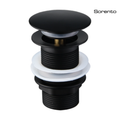 SORENTO SRTW1200-BL 80mm Brass Matte Black Pop Up Waste without Over Flow