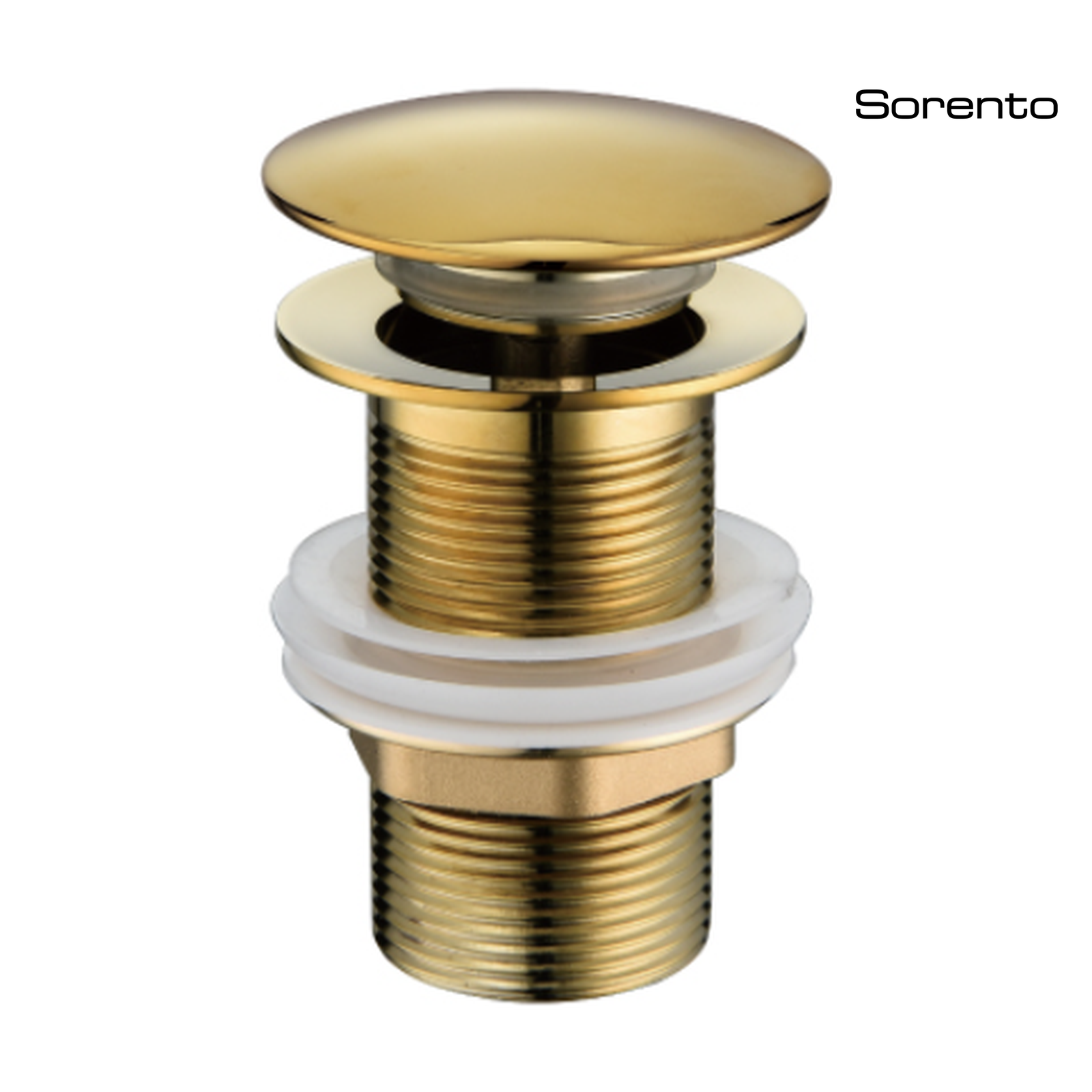 SORENTO SRTW1800-GY 80mm Brass Gold Pop Up Waste without Over Flow