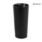 Sorento SRTWB8001-BL 400mm Freestanding Ceramic Wash Basin with Overflow | Black Bathroom Basin
