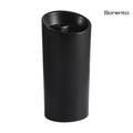 Sorento SRTWB8003-BL 480mm Freestanding Ceramic Wash Basin with Overflow | Black Bathroom Basin