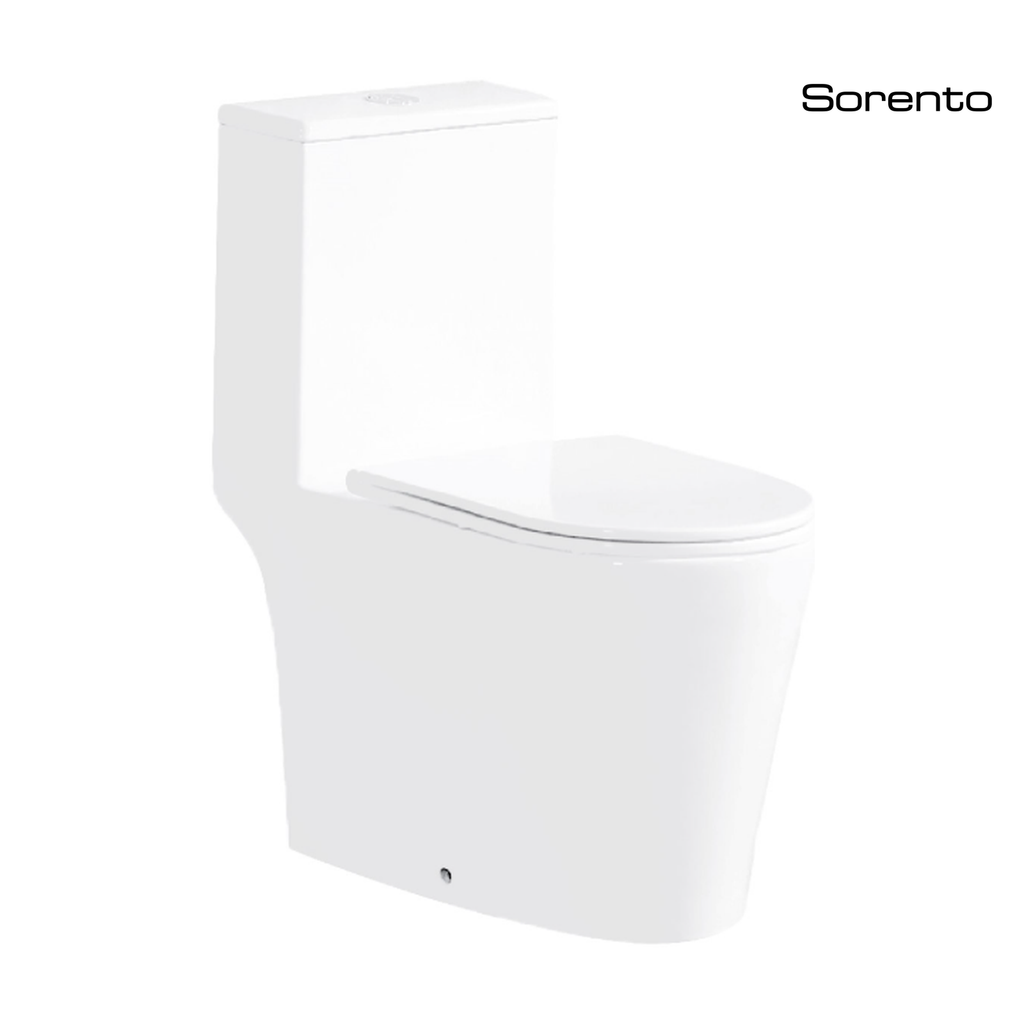 Sorento SRTWC200-S-RL-UF One Piece Water Closet Washdown With Rimless Flushing Technology S-Trap 150/250mm