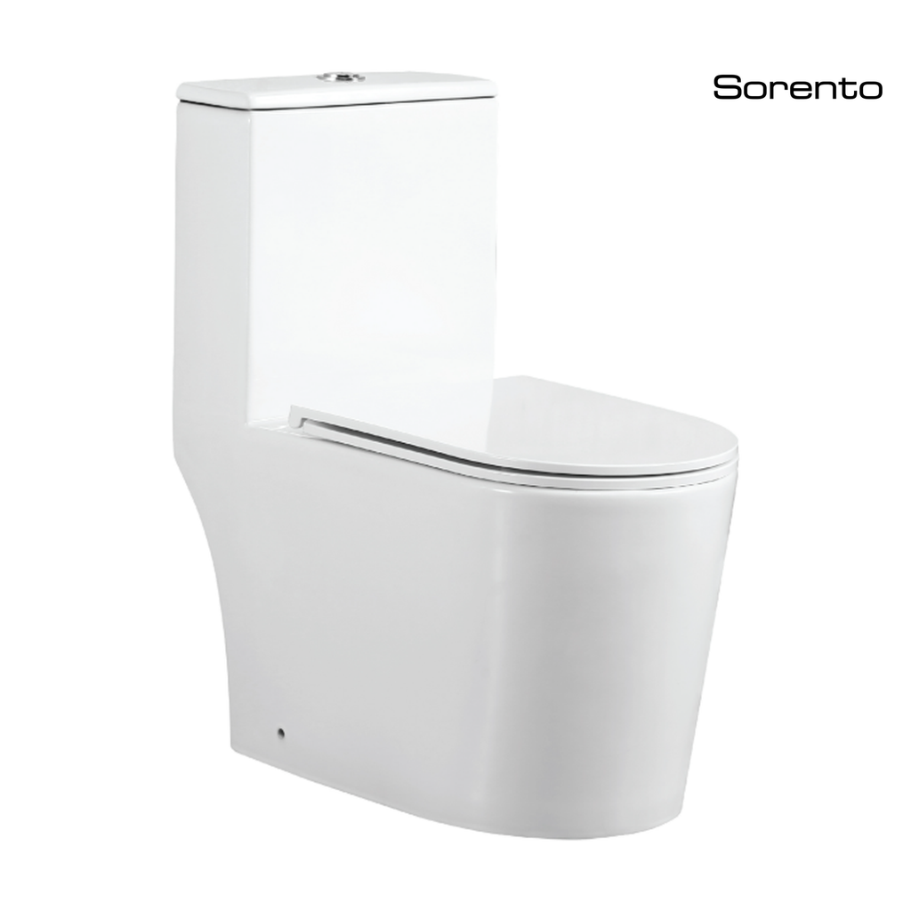 Sorento SRTWC8036-SH-UF One Piece Water Closet Twister Flushing Technology S-Trap 150/200/250/300mm, P-Trap 180mm