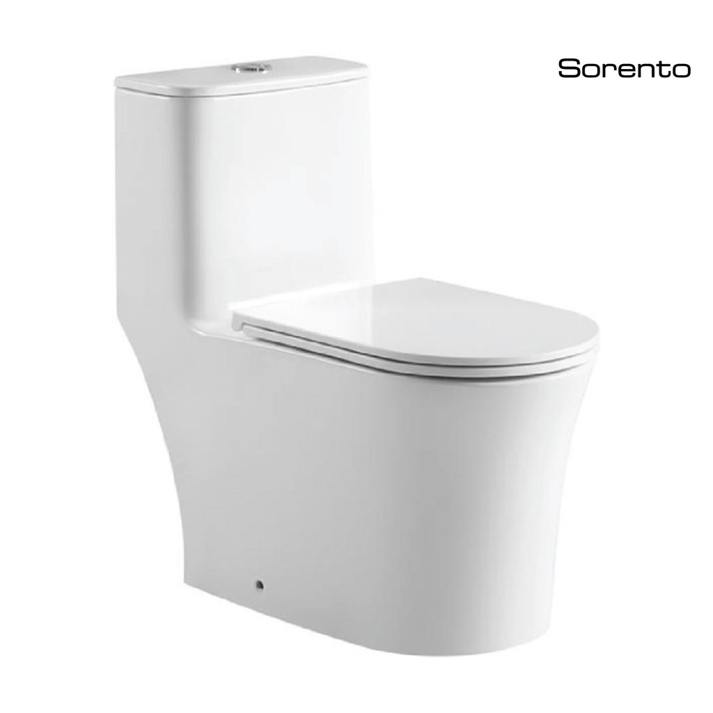 Sorento SRTWC8152-SH One Piece Water Closet Twister Flushing Technology S-Trap 200/250, P-Trap 180mm