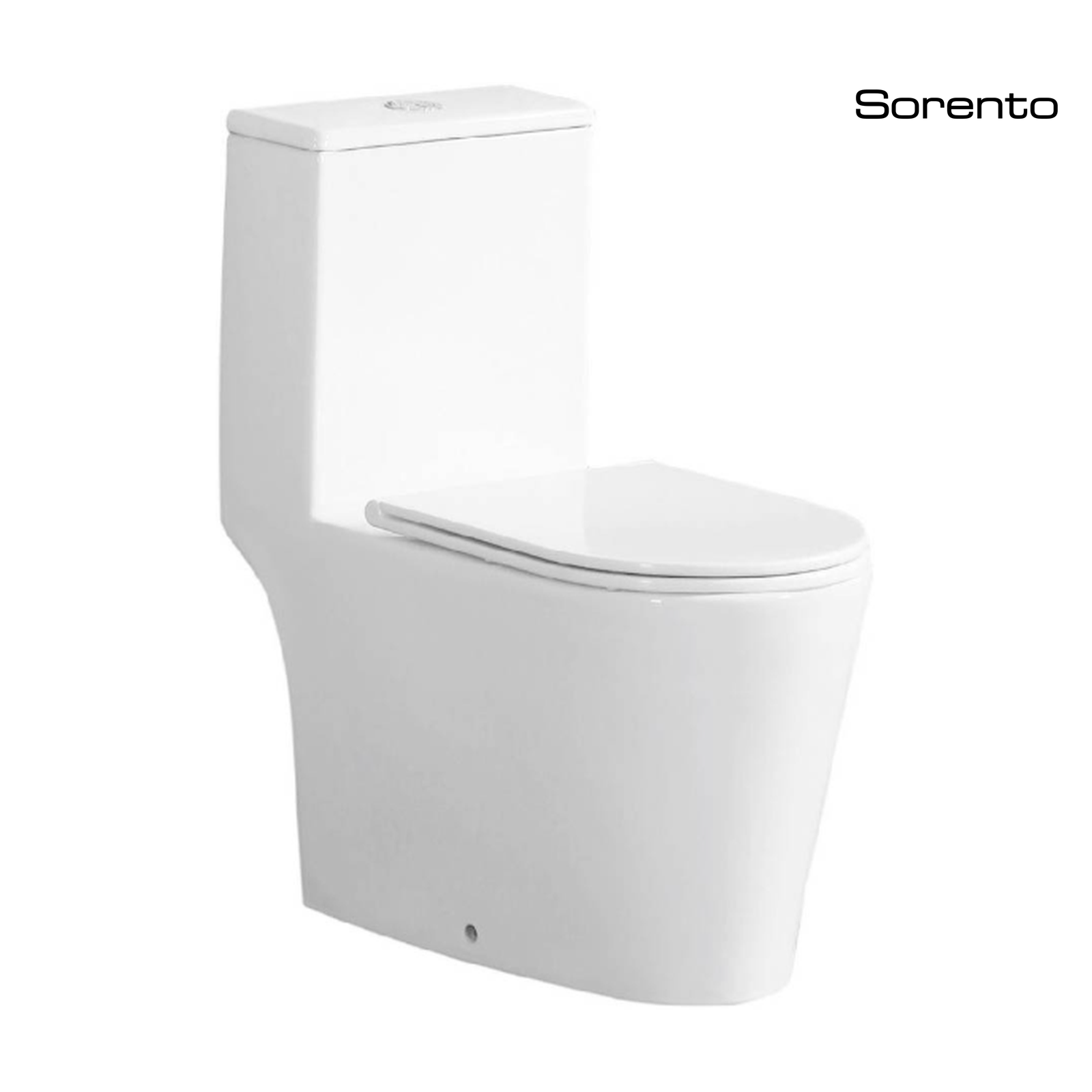 Sorento SRTWC8319-P-RL-UF One Piece Water Closet Washdown With Rimless Flushing Technology P-Trap 180 mm