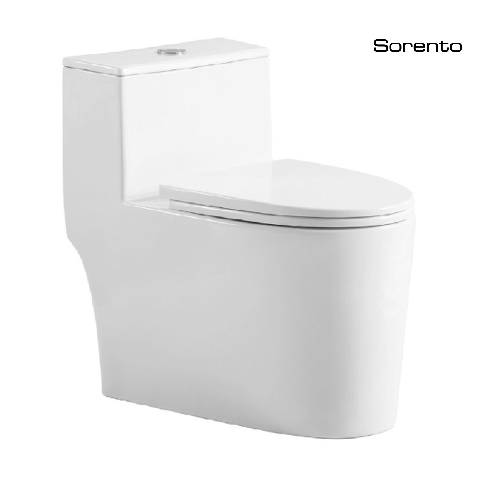 Sorento SRTWC8366-RL-UF One Piece Water Closet Washdown With Rimless Flushing Technology S-Trap 200/250/300mm, P-Trap 180 mm
