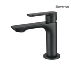 SORENTO SRTWT7202-BL 127mm Modern Matte Black Brushed Brass Basin Mono Mixer Tap