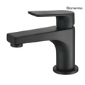 SORENTO SRTWT7445-LV-BL 114mm Modern Matte Black Brushed Brass Basin Mono Mixer Tap